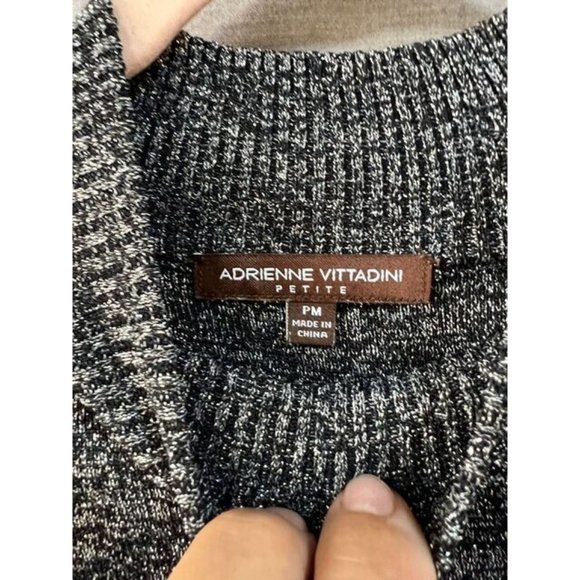 Adrienne Vittadini Shirt Women PM Black Sleeveless Pullover Top Ladies. - Picture 4 of 8